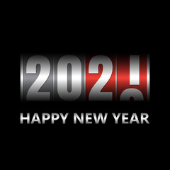 Happy New Year 2021 pushing 2020 down