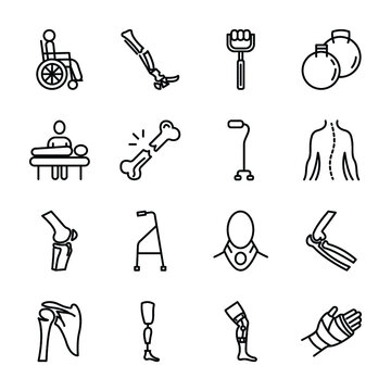 Bone Line Icons Pack 