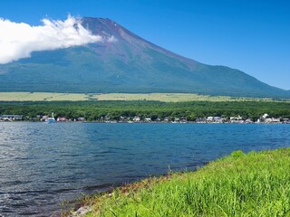 山梨県･山中湖と富士山