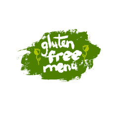 Healthy organic food label for vegetarian restaurant, vegan cafe menu