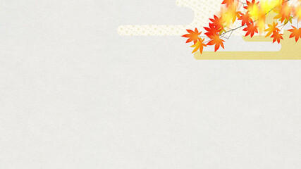 Naklejka na ściany i meble Background expressing autumn in Japan