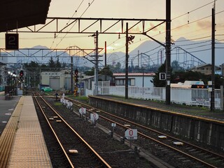 Fototapeta premium 山梨県･富士山駅