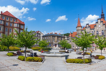 Rynek plac fontanna stare miasto