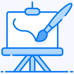 
Conceptual flat vector design of painting icon
