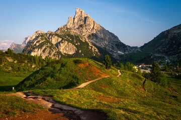 Fototapeta na wymiar Mountain landscape in Dolomites
