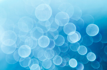  winter blue background with defocus lights