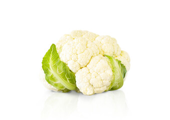 cauliflower on isolated white background