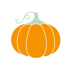 Pumpkin isolated on white background vector.