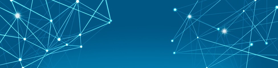 Technology. Geometric graphic background molecule and communication. Big data complex with compounds. Lines plexus, minimal array. Digital data visualization. Scientific cybernetic illustration.