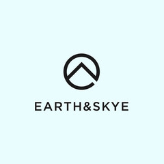 rock climbing logo. mountain icon