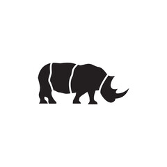 Obraz na płótnie Canvas Rhino animal logo design template