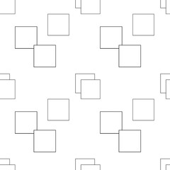 Seamless pattern with different squares is used for wrapping paper, wallpaper, prints, textiles.