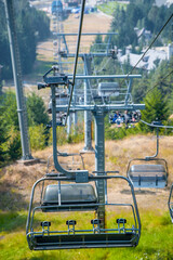 Whistler Chairlift in summer season, Canada