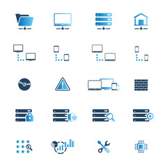 Web Hosting Icon Set	