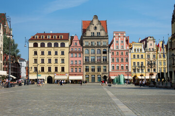 Stare miasto rynek plac kamienice wrocław © Dariusz