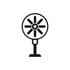 Obraz premium Electric fan icon isolated on white background. vector illustration