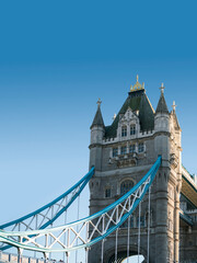 Fototapeta na wymiar Close up of Tower Bridge in London, UK