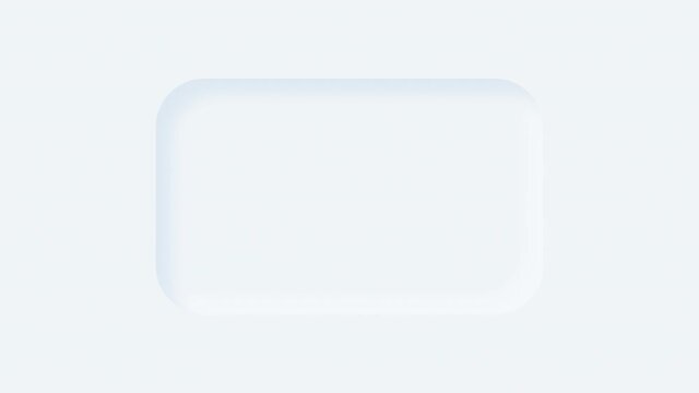Abstract Neumorphism design button frame with difference rounded rectangle styles for replace logo or text with copy space, modern geometry shape user interface animation background