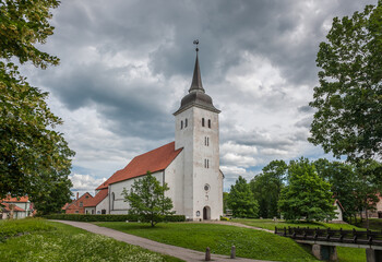 Fototapeta na wymiar St John's church in Viljandi, Estonia.