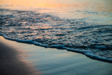 Sunrise over the waves on the sea in Spain #3