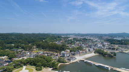 《宮城県》日本三景・松島　松島湾空撮
