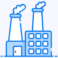 
Chimneys having smoke icon, eco factory, air pollution vector design 
