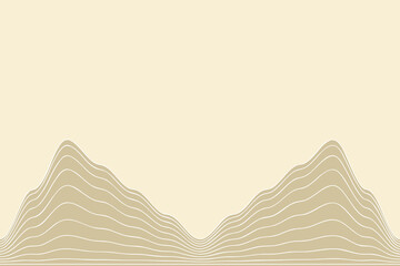 Abstract vector wave line background.