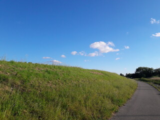 Hills and the blue sky