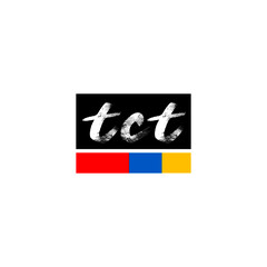 TCT Monogram with three color. TCT Logo