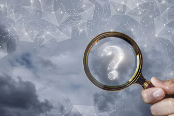Concept of finding an answer to the questions that have arisen in business and in life.