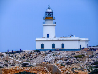 Cap de Cavalleria,faro. Tramuntana. Menorca. Islas Baleares.España.