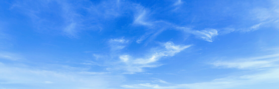 blue sky with beautiful natural white clouds	
