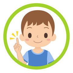 笑顔の男の子のアイコン セット 子ども イラスト Wall Mural Ykc 笑顔の男の子のアイコン セット 子ども イラスト Wall Mural Ykc
