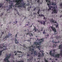 Dark moody purple and green seamless textural repeat pattern. Highly intricate and deeply detailed background swatch. Luxurious rich fashion textile feel.