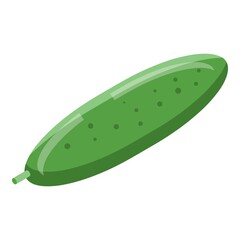 Farm cucumber icon. Isometric of farm cucumber vector icon for web design isolated on white background