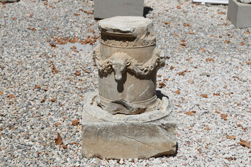 Sculpture in Bodrum Castle, Turkey