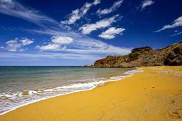 Fototapeta na wymiar Playa de Cavalleria-Ferragut.Menorca.Islas Baleares.España.