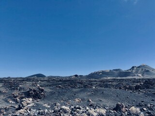 Fototapeta na wymiar Krajobraz wulkaniczny Lanzarote