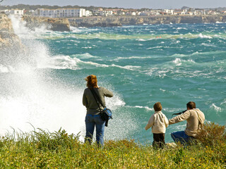Fototapeta premium Temporal sobre la costa de Ciutadella. Menorca. Islas Baleares.España.