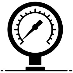 
Pressure meter vector design, editable icon design of air pressure controller device 
