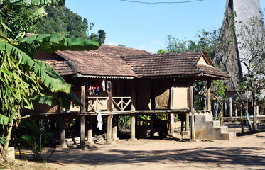 Traditional house in the old village of Vietnam