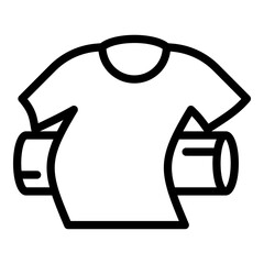 Softener tshirt icon. Outline softener tshirt vector icon for web design isolated on white background