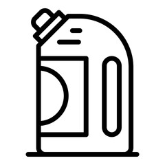 Softener bottle icon. Outline softener bottle vector icon for web design isolated on white background