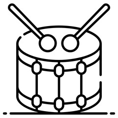 
A vector design of music drum 
