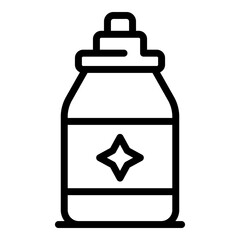 Chemical softener icon. Outline chemical softener vector icon for web design isolated on white background