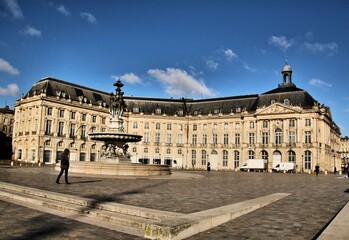 Fototapeta na wymiar A view of Bordeaux in France