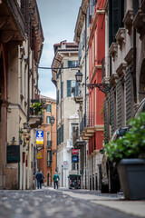 Fototapeta na wymiar A street in the Italian city of Verona. Veneto, Italy