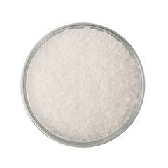 Large Crystals of White Sugar Isolated on White Background