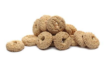 Tea biscuits, cookies isolated on white background