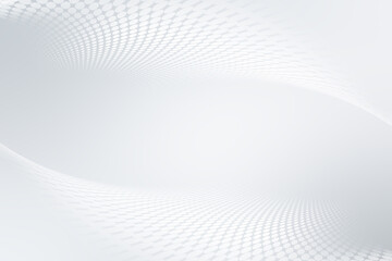 Elegant white gray modern bright wave halftone dotted art background. Business design.
